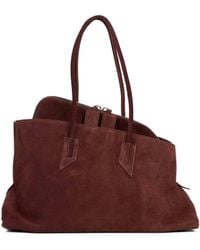 The Attico - Light Chocolate "La Passeggiata Medium" Top Handle Bag - Lyst