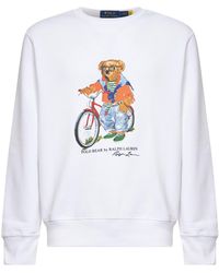Polo Ralph Lauren - Cotton Polo Bear Crewneck Sweatshirt - Lyst