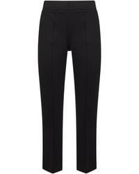 Blanca Vita - Onyx Stretch Jersey Pioppo Trumpet Trousers - Lyst