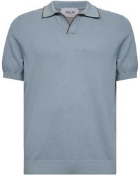 D 40 - Cotton Knit Polo Shirt - Lyst