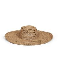 IBELIV - Tea Raffia Miaro Floppy Beach Hat - Lyst