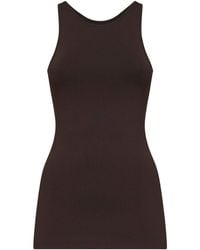 TOTEME - Walnut Compact Knit Classic Tank Top - Lyst