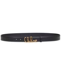 Chloé - Chloã Chloã Iconic Leather Belt - Lyst