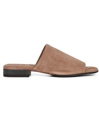 Brunello Cucinelli - Suede Mules With Monili - Lyst