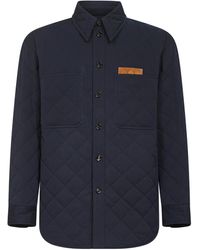 Bottega Veneta - Matte Technical Cotton Quilted Overshirt - Lyst