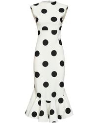 Jacquemus - And Polka-Dot Compact Jersey The Palmier Midi Dress - Lyst