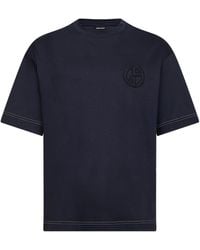 Giorgio Armani - Cotton Interlock Denim Collection T-Shirt - Lyst
