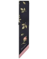 Dolce & Gabbana - Rose Bouquet Print Silk Twill Bandeau - Lyst