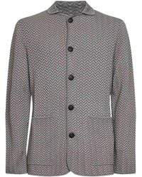 Giorgio Armani - Asv Chevron Ottoman Viscose Blend Jacket - Lyst