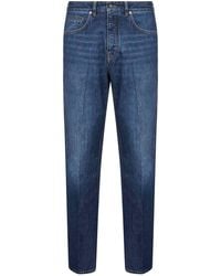 Givenchy - Washed Denim Straight Jeans - Lyst