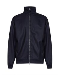 Jil Sander - Midnight Melton Wool Zip-Up Jacket - Lyst