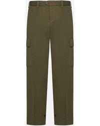 PT Torino - The Hunter Cotton And Linen Trousers - Lyst