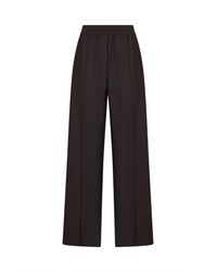 Brunello Cucinelli - Coffee Tropical Luxury Wool Loose Track Trousers - Lyst