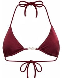 MC2 Saint Barth - Triangle Bikini Top Leah Plate Lycra - Lyst
