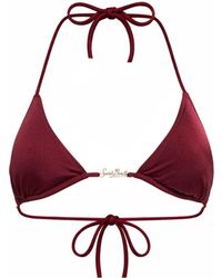 MC2 Saint Barth - Triangle Bikini Top Leah Plate Lycra - Lyst