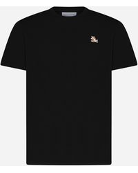 Maison Kitsuné - Bold Fox Head Patch Cotton T-shirt - Lyst