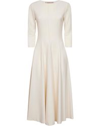 Blanca Vita - Butter Stretch Jersey Asia Flared Midi Dress - Lyst