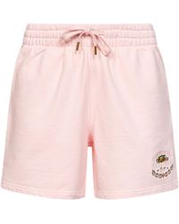 CASABLANCA - Cotton Laduree X Embroidered Shorts - Lyst