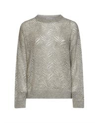 Brunello Cucinelli - Dazzling Abstract Leaf Sweater - Lyst