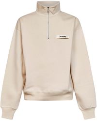 Jacquemus - The Gros Grain Zipped-Rollneck Sweatshirt - Lyst