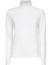 Blanca Vita - Lightweight Virgin Wool Knit Turtleneck Sweater - Lyst
