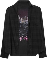 Balenciaga - Poplin And Jersey Layered Shirt - Lyst