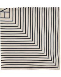 TOTEME - Silk Scarf With Monogram Print - Lyst