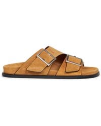 Alohas - Tan Suede Alba Sandals - Lyst