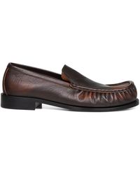 Dries Van Noten - Tan Calf Leather Loafers - Lyst