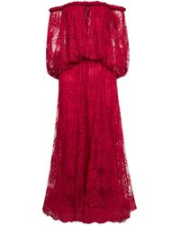 Zimmermann - Fuchsia Lace Luna Billow Gown - Lyst