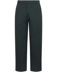Gucci - Gg Monogram Straight-Leg Trousers - Lyst