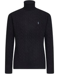 Polo Ralph Lauren - Cable-Knit Wool And Cashmere Turtleneck Sweater - Lyst