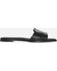 Alexander McQueen - Seal Leather Flat Sandals - Lyst
