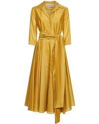 Blanca Vita - Oil Voile Alaky Midi Dress - Lyst