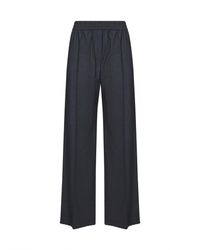 Brunello Cucinelli - Dark Tropical Luxury Wool Loose Track Trousers - Lyst