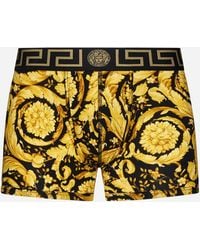 Versace - Barocco Print Cotton Boxer Shorts - Lyst