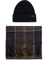 Barbour - Swinton Beanie And Galingale Scarf Gift Set - Lyst