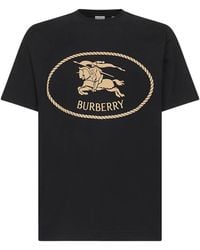 Burberry - Cotton Knight Stamp T-Shirt - Lyst