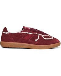 Alohas - Burgundy Suede Tb.490 Sneakers With Crochet Details - Lyst