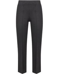 Blanca Vita - Anthracite Stretch Jersey Pioppo Trumpet Trousers - Lyst