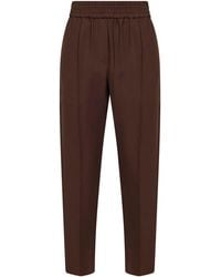 Brunello Cucinelli - Cocoa Baggy Pull-Up Trousers - Lyst