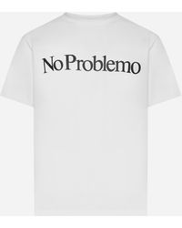 Aries - No Problemo Cotton T-shirt - Lyst