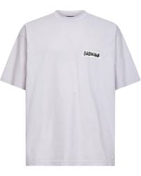 Balenciaga - Dirty Masking Tape Medium Fit T-Shirt - Lyst