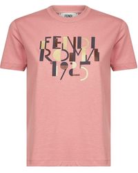 Fendi - Roma 1925 Print T-Shirt - Lyst