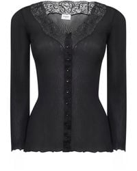 Saint Laurent - Silk Semi-Sheer Cardigan - Lyst