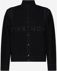 Givenchy - Logo Wool Varsity Jacket - Lyst