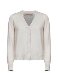 Blanca Vita - Virgin Wool Knit Cardigan - Lyst