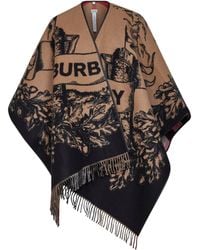 Burberry - Archive Gallant Knight Wool Cape - Lyst