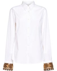 Dries Van Noten - Cotton Poplin Chloris Embroidered Shirt - Lyst