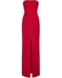 Solace London - Bysha Strapless Stretch-crepe Maxi Dress - Lyst